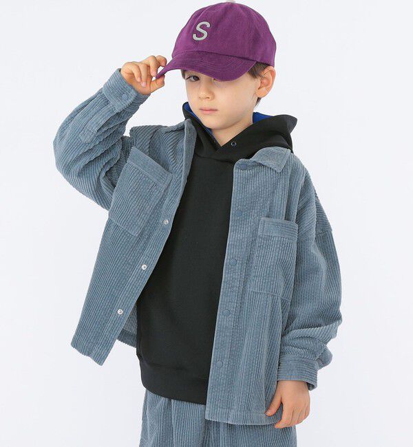 SHIPS KIDS「SHIPS KIDS:100～130cm /〈多機能〉ダブル ニット フード パーカー」|パーカー|