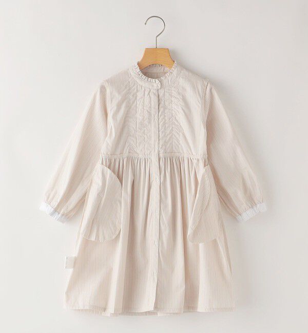 SHIPS KIDS「SHIPS KIDS:100～130cm / フリル シャツ ワンピース」|ワンピース|
