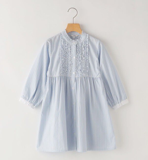 SHIPS KIDS「SHIPS KIDS:100～130cm / フリル シャツ ワンピース」|ワンピース|