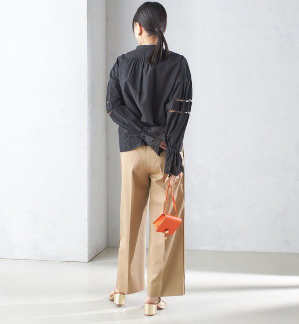 SHIPS for women「【SHIPS別注】VIOLETTE ROOM:〈手洗い可能〉レース ブラウス」|シャツ・ブラウス|