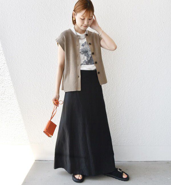 SHIPS for women「〈手洗い可能〉ギマ コットン Aライン シルエット ベスト」|ベスト・ジレ|