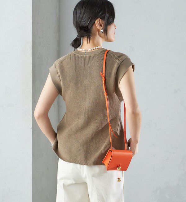 SHIPS for women「〈手洗い可能〉ギマ コットン Aライン シルエット ベスト」|ベスト・ジレ|