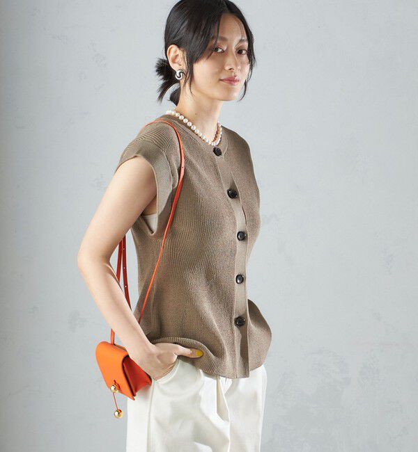 SHIPS for women「〈手洗い可能〉ギマ コットン Aライン シルエット ベスト」|ベスト・ジレ|