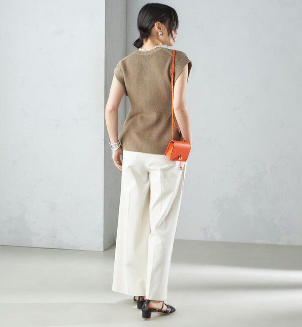 SHIPS for women「〈手洗い可能〉ギマ コットン Aライン シルエット ベスト」|ベスト・ジレ|