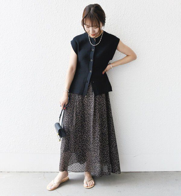 SHIPS for women「〈手洗い可能〉ギマ コットン Aライン シルエット ベスト」|ベスト・ジレ|