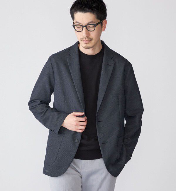 SHIPS「SHIPS:〈手洗い可能〉ウール ブレンド カラミ ジャケット」|テーラードジャケット|