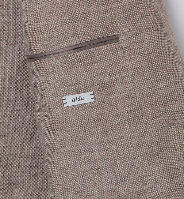 SHIPS「【SHIPS別注】CARUSO: AIDA リネン バスケット ジャケット」|テーラードジャケット|