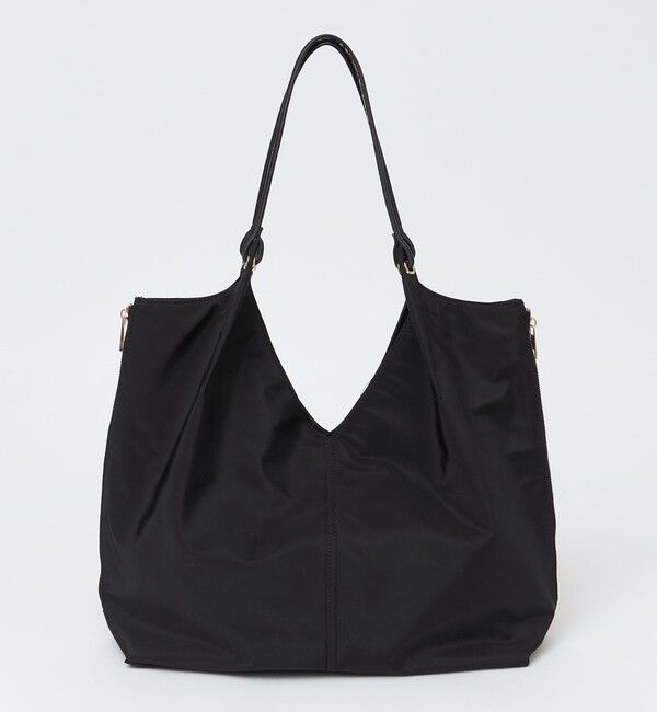 quaranciel「《追加予約》quaranciel: Vカット サイドファスナー トートバッグ（A4対応）」|トートバッグ|