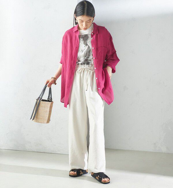 SHIPS for women「〈手洗い可能〉ツイル ドロスト パンツ」|その他|