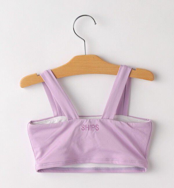 SHIPS KIDS「SHIPS KIDS:120～150cm / フラワー ラッシュガード 3点 ビキニセット」|コンビネゾン|