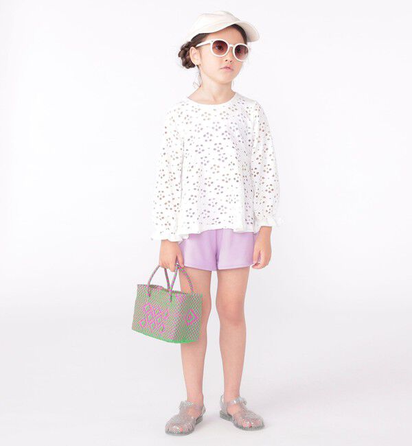 SHIPS KIDS「SHIPS KIDS:120～150cm / フラワー ラッシュガード 3点 ビキニセット」|コンビネゾン|