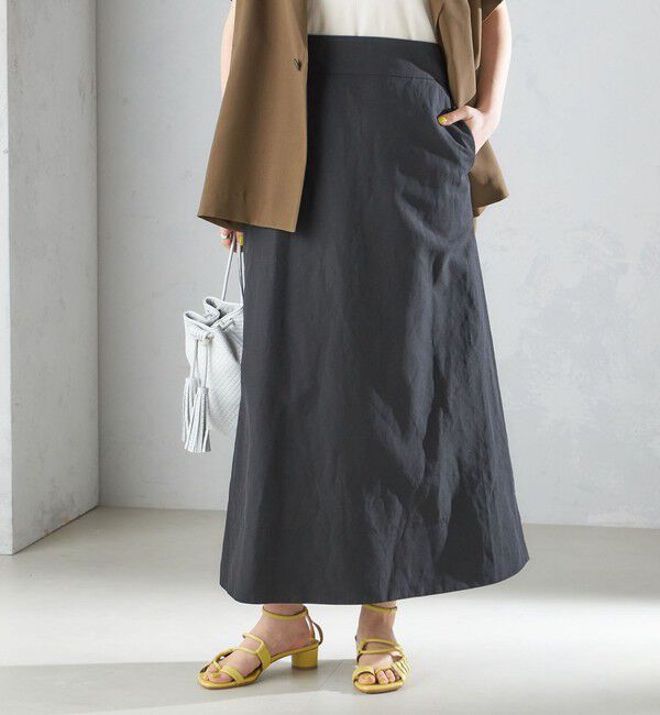 SHIPS for women「〈手洗い可能〉麻混 フレア マキシ スカート 」|スカート|