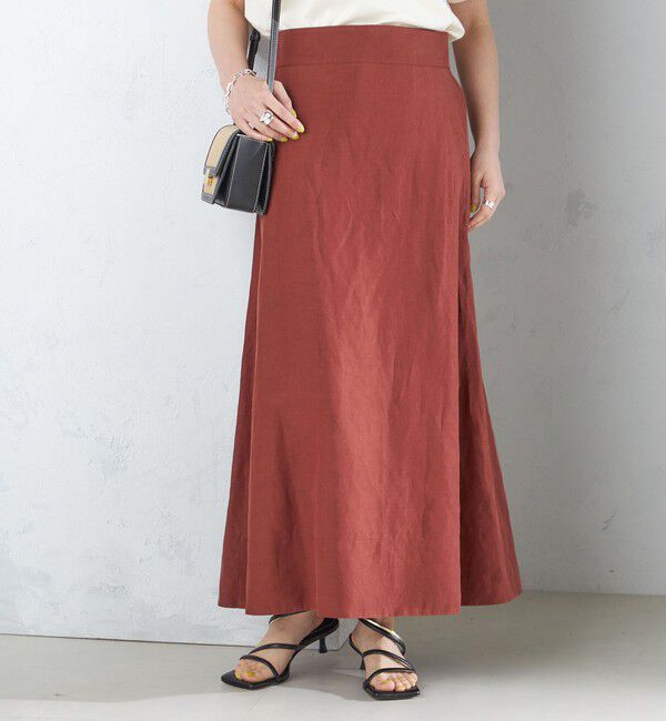 SHIPS for women「〈手洗い可能〉麻混 フレア マキシ スカート 」|スカート|