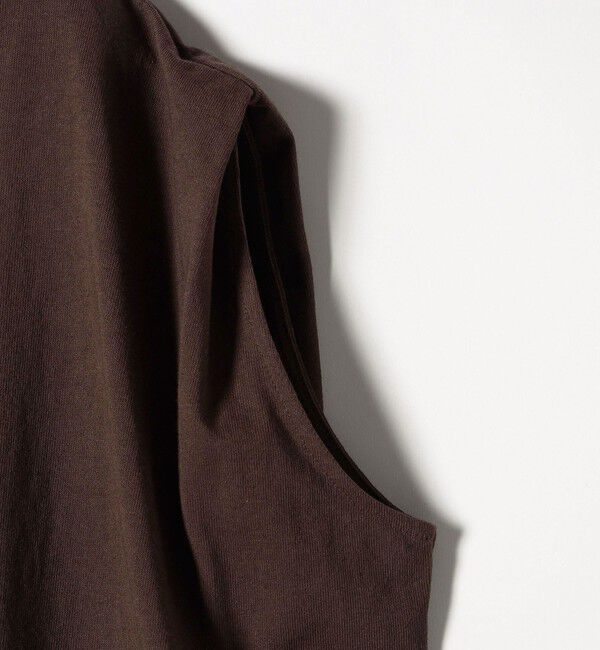 SHIPS any「SHIPS any:〈抗菌防臭/洗濯機可能〉USAコットン ラウンドヘム ノースリーブ TEE」|Tシャツ・カットソー|