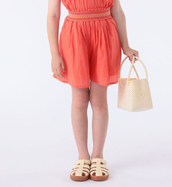 SHIPS KIDS「SHIPS KIDS:100～130cm / スモッキング キュロット」|キュロット|