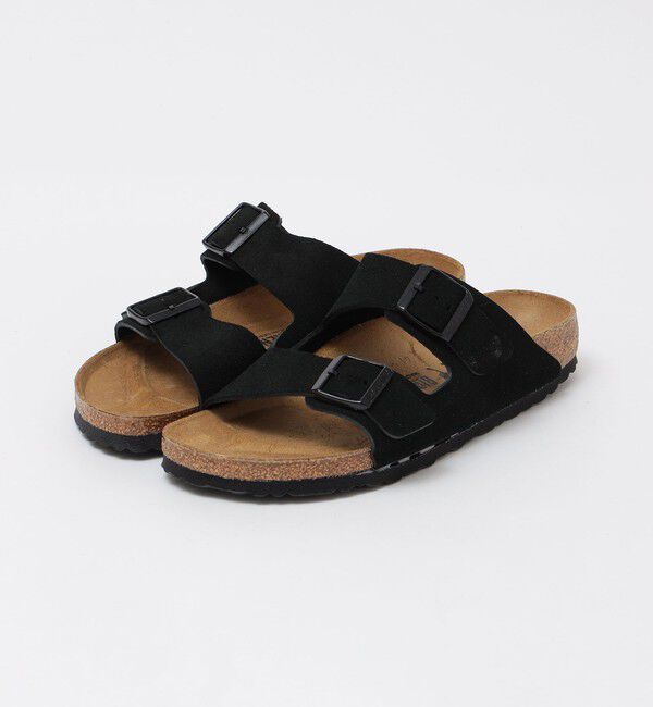 SHIPS「BIRKENSTOCK: ARIZONA SUEDE NRW」|サンダル|ブラック