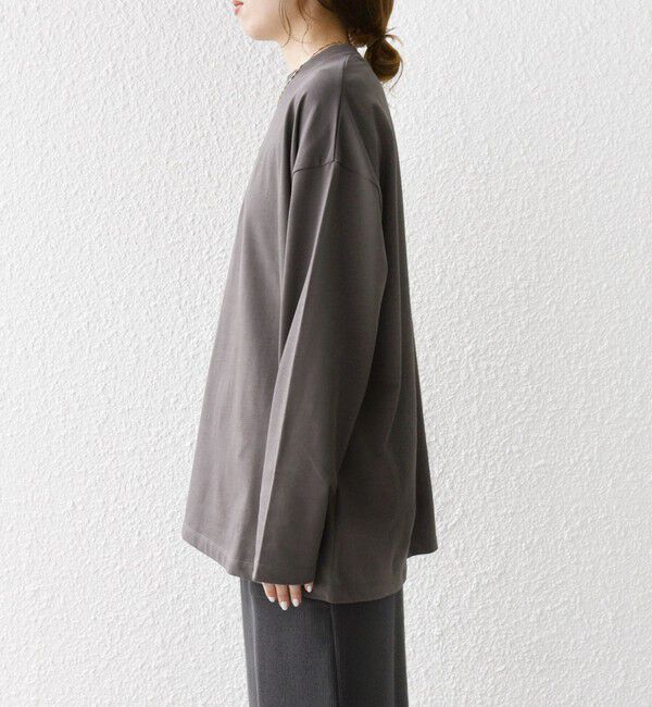 SHIPS any「SHIPS any:〈洗濯機可能〉マルチ ロングスリーブ ワイド TEE」|Tシャツ・カットソー|