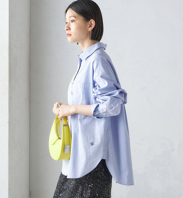 SHIPS for women「〈洗濯機可能〉ピンオックス 刺繍 オーバー シャツ」|シャツ・ブラウス|