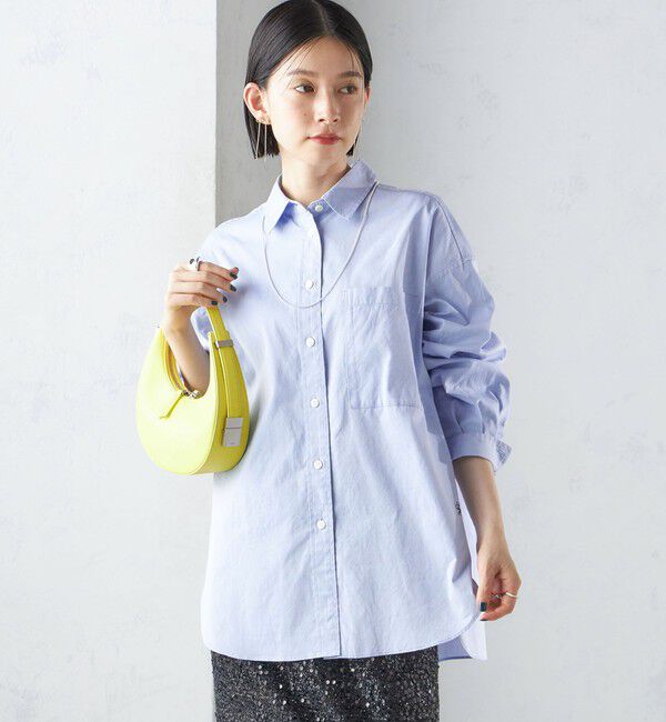 SHIPS for women「〈洗濯機可能〉ピンオックス 刺繍 オーバー シャツ」|シャツ・ブラウス|