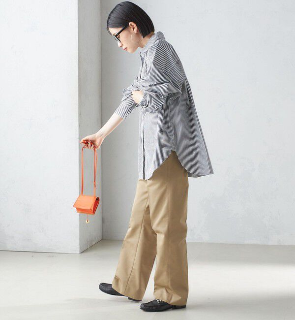 SHIPS for women「〈洗濯機可能〉ピンオックス 刺繍 オーバー シャツ」|シャツ・ブラウス|