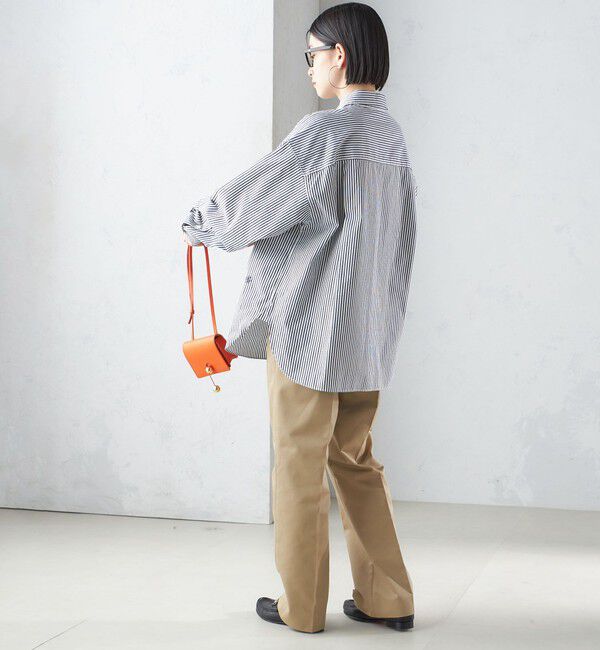 SHIPS for women「〈洗濯機可能〉ピンオックス 刺繍 オーバー シャツ」|シャツ・ブラウス|