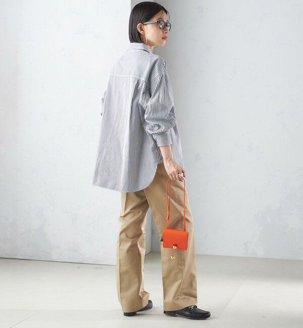 SHIPS for women「〈洗濯機可能〉ピンオックス 刺繍 オーバー シャツ」|シャツ・ブラウス|