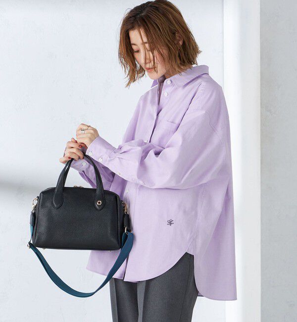 SHIPS for women「〈洗濯機可能〉ピンオックス 刺繍 オーバー シャツ」|シャツ・ブラウス|