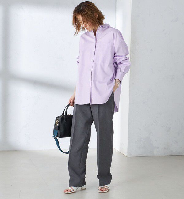 SHIPS for women「〈洗濯機可能〉ピンオックス 刺繍 オーバー シャツ」|シャツ・ブラウス|