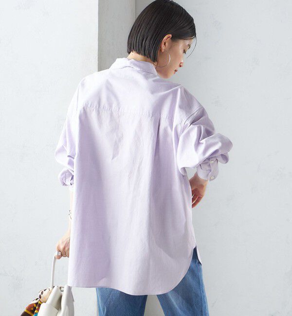 SHIPS for women「〈洗濯機可能〉ピンオックス 刺繍 オーバー シャツ」|シャツ・ブラウス|