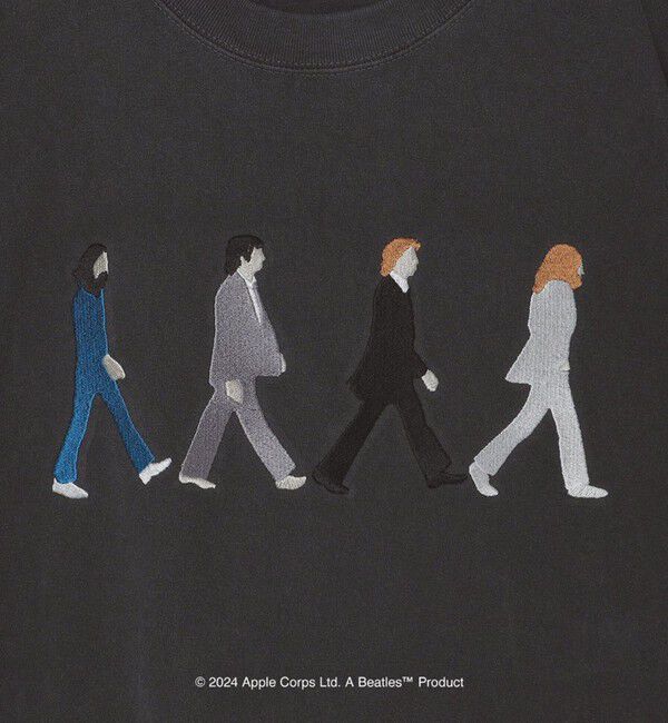 SHIPS「【WEB限定】SHIPS: THE BEATLES ヴィンテージライク エンブロイダリー Tシャツ」|Tシャツ・カットソー|