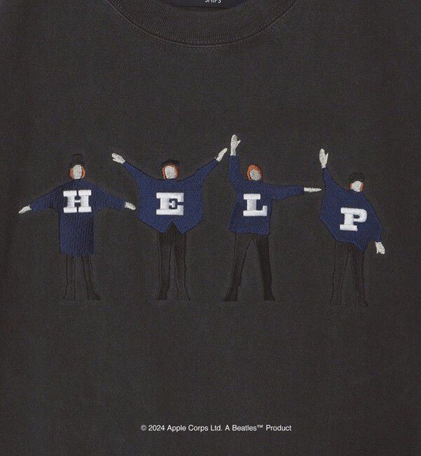 SHIPS「【WEB限定】SHIPS: THE BEATLES ヴィンテージライク エンブロイダリー Tシャツ」|Tシャツ・カットソー|