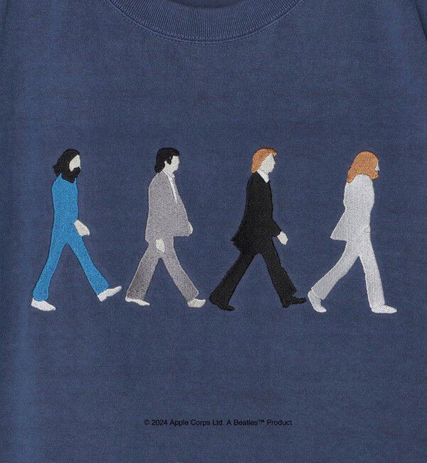 SHIPS「【WEB限定】SHIPS: THE BEATLES ヴィンテージライク エンブロイダリー Tシャツ」|Tシャツ・カットソー|
