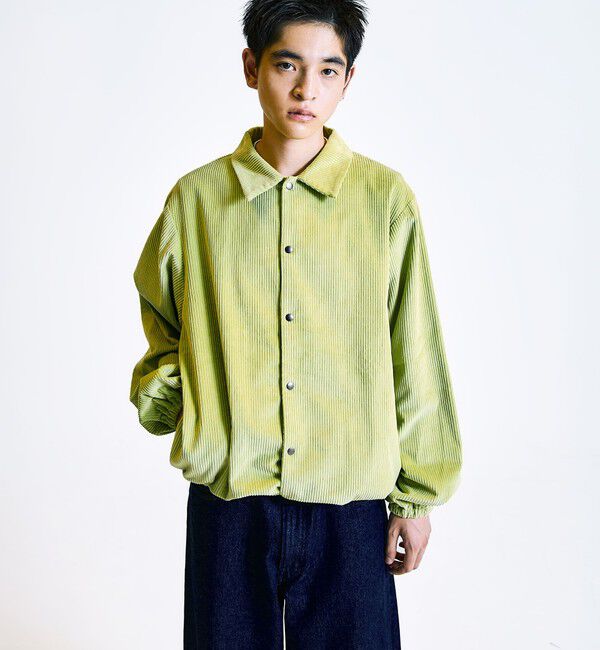 SHIPS「City Ambient Products: コーデュロイ コーチ ジャケット」|ブルゾン・スタジャン|