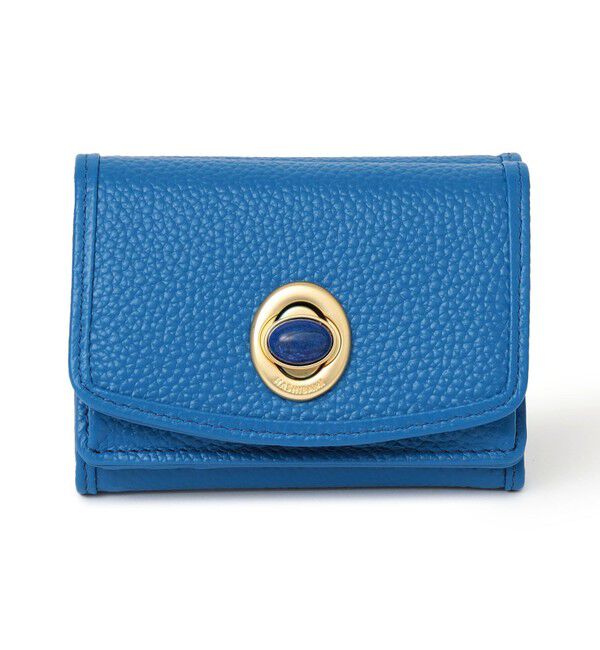 SHIPS any「HASHIBAMI: 天然石 三つ折り ミニ ウォレット 25SS」|財布|ロイヤルブルー