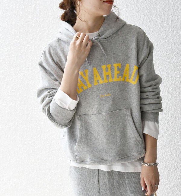 SHIPS any「【SHIPS any別注】THE KNiTS: カレッジ ロゴ フーディ パーカー 25SS」|パーカー|グレー