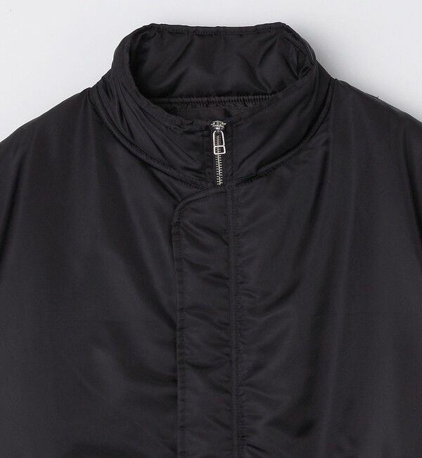 SHIPS「City Ambient Products: スタンドカラー MA-1 ジップアップ ブルゾン」|ブルゾン・スタジャン|