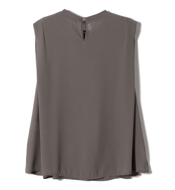 SHIPS Colors 「SHIPS Colors:〈手洗い可能〉フロッキーロゴ ノースリーブ トップス」|シャツ・ブラウス|