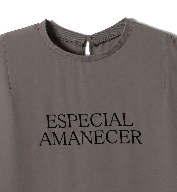 SHIPS Colors 「SHIPS Colors:〈手洗い可能〉フロッキーロゴ ノースリーブ トップス」|シャツ・ブラウス|