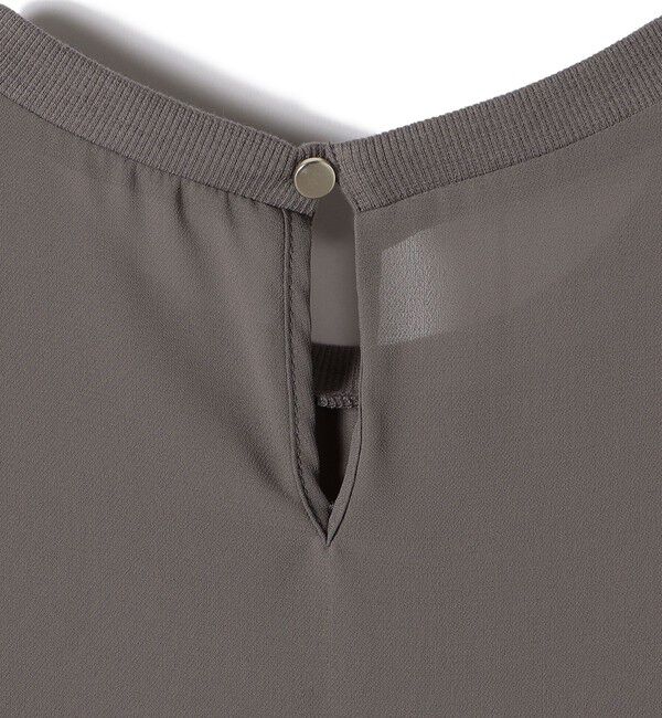 SHIPS Colors 「SHIPS Colors:〈手洗い可能〉フロッキーロゴ ノースリーブ トップス」|シャツ・ブラウス|