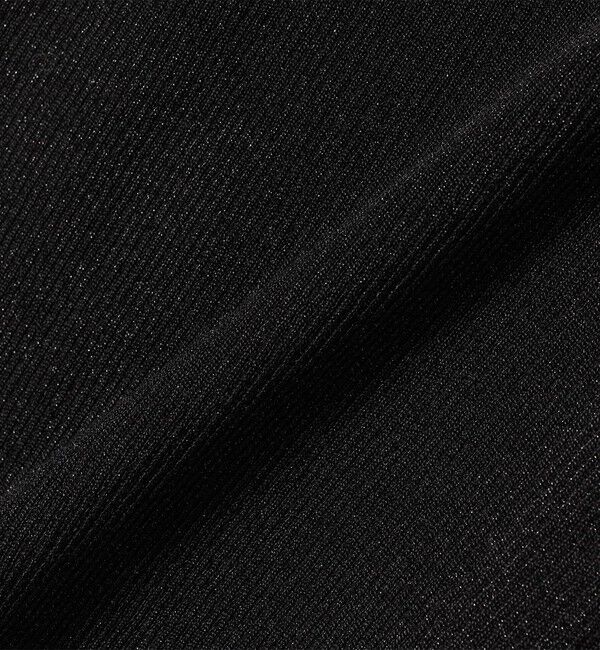 quaranciel「quaranciel:〈手洗い可能〉コンパクト リブ ラメ ニット カーディガン」|カーディガン|