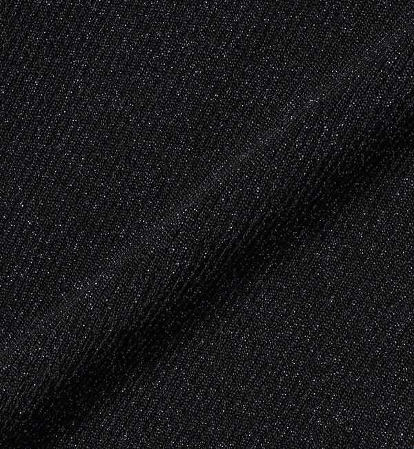 quaranciel「quaranciel:〈手洗い可能〉コンパクト リブ バックオープン ラメ  ニット」|ニット・セーター|