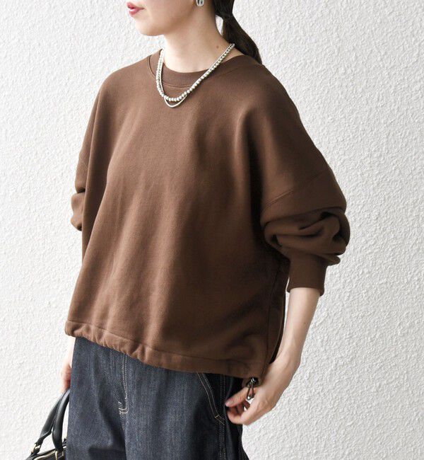 SHIPS any「【WEB限定】SHIPS any:〈洗濯機可能〉USA コットン 裏起毛 コクーン プルオーバー」|スウェット・ジャージ|