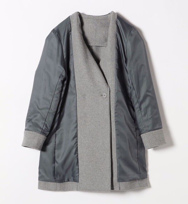 quaranciel「quaranciel: メルトン ビッグ カラー Pコート」|ピーコート|