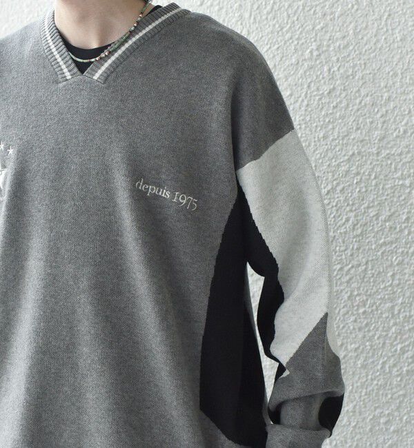 SHIPS any「SHIPS any: 〈手洗い可能〉ダブルジャガード ゲームシャツ ニット◇」|ニット・セーター|