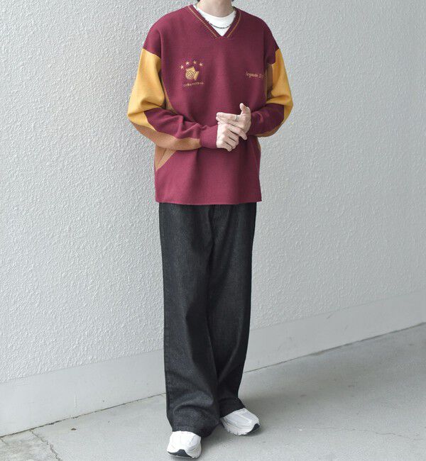 SHIPS any「SHIPS any: 〈手洗い可能〉ダブルジャガード ゲームシャツ ニット◇」|ニット・セーター|