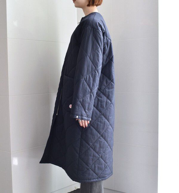 SHIPS any「SHIPS any: 〈撥水加工〉中綿 クルーネック キルティング ロング コート」|その他|