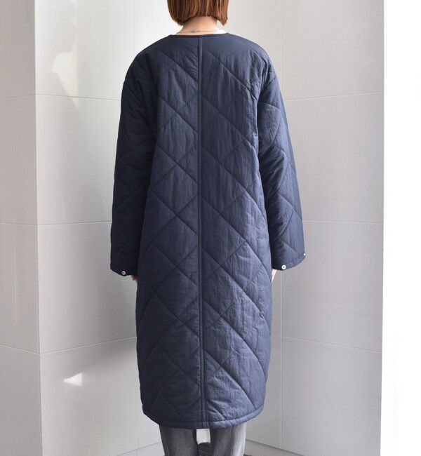 SHIPS any「SHIPS any: 〈撥水加工〉中綿 クルーネック キルティング ロング コート」|その他|
