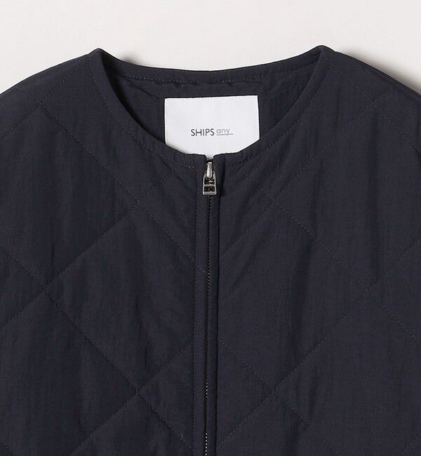 SHIPS any「SHIPS any: 〈撥水加工〉中綿 クルーネック キルティング ロング コート」|その他|