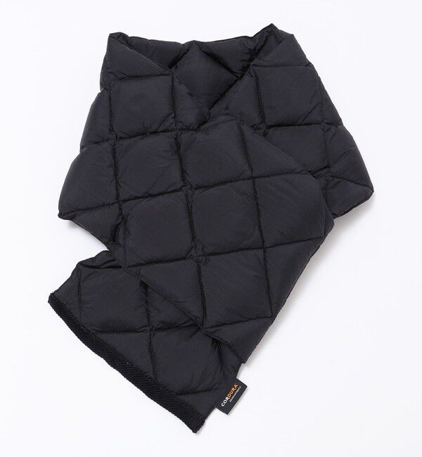 SHIPS「SHIPS: TAION CORDURA(R) リップストップ ダウン マフラー」|ストール|ブラック