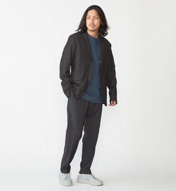 SHIPS「【WEB限定】SHIPS:〈手洗い可能〉デニムライク ストレッチ セットアップ（ジャケット＋パンツ）」|スーツ|